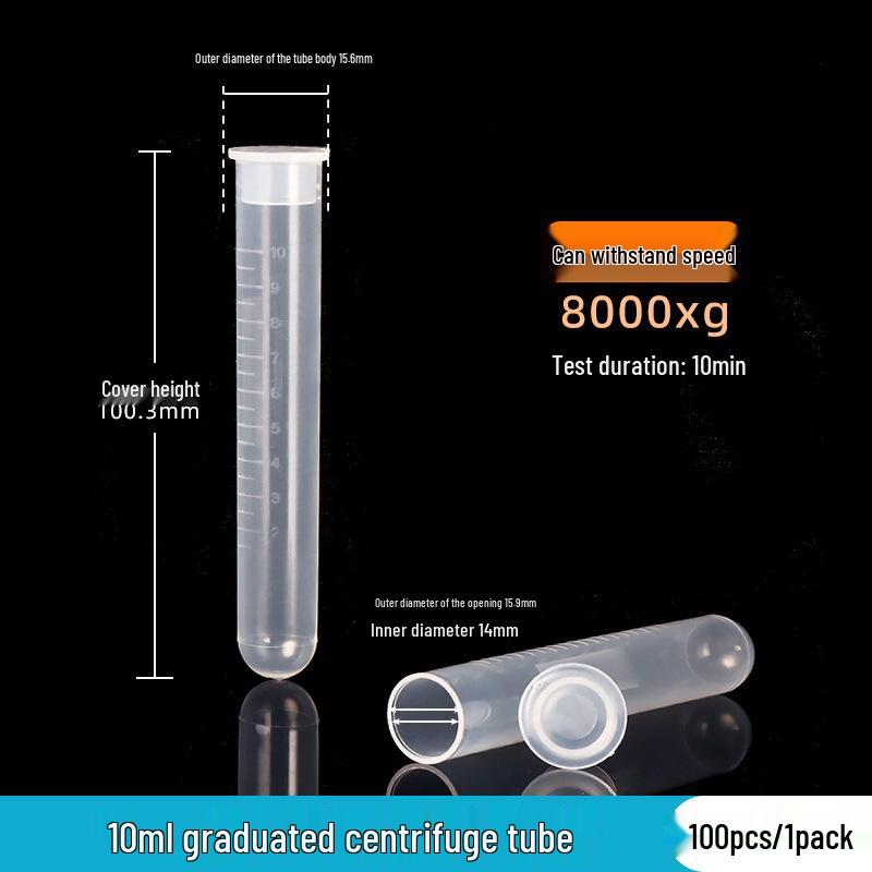 Laboratory Plastic Tubes: PCR, Centrifuge & Seed Bottles in 0.2/1.5/5/10/15/30/50ml