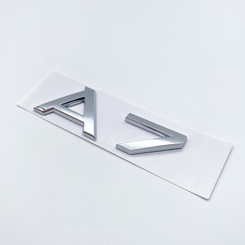 3D 2.4 3.6 4.2 Car Trunk ABS Badge Emblem For Car Rear Tailgate Fender Door Adhesive Badge for S A4 A5 A6 A7 A8 Q3 Q5 Q7