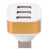 USB-удлинитель с 3 USB-портами. Может только заряжать. Золотой, Серебряный, Черный. Не передает данные.