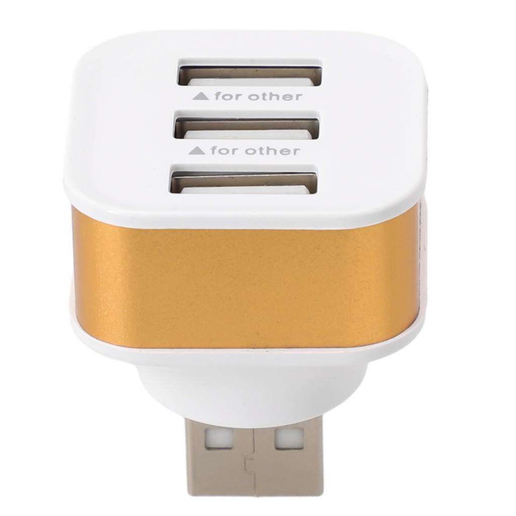 USB-удлинитель с 3 USB-портами. Может только заряжать. Золотой, Серебряный, Черный. Не передает данные.