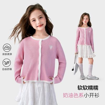 Женский вязаный кардиган Tutuxiaoxiang с круглым вырезом