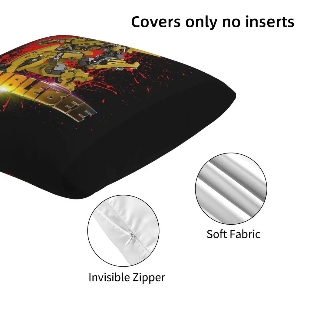 Трансформеры Автоботы 2 шт. Квадратная наволочка Наволочка Подушка на молнии Декоративная Уютная Подушка-плед для дома Дивана