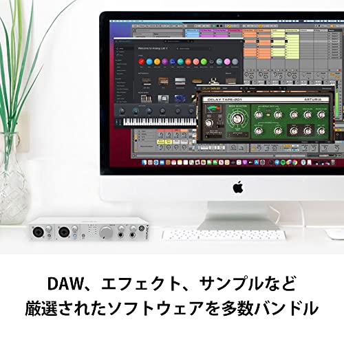 Arturia Music Production Software Included 4 In 4 Out Audio & MIDI Interface MiniFuse 4 White