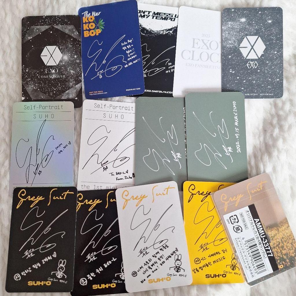 [Б/У] Набор из 14 коллекционных карточек EXO Suho