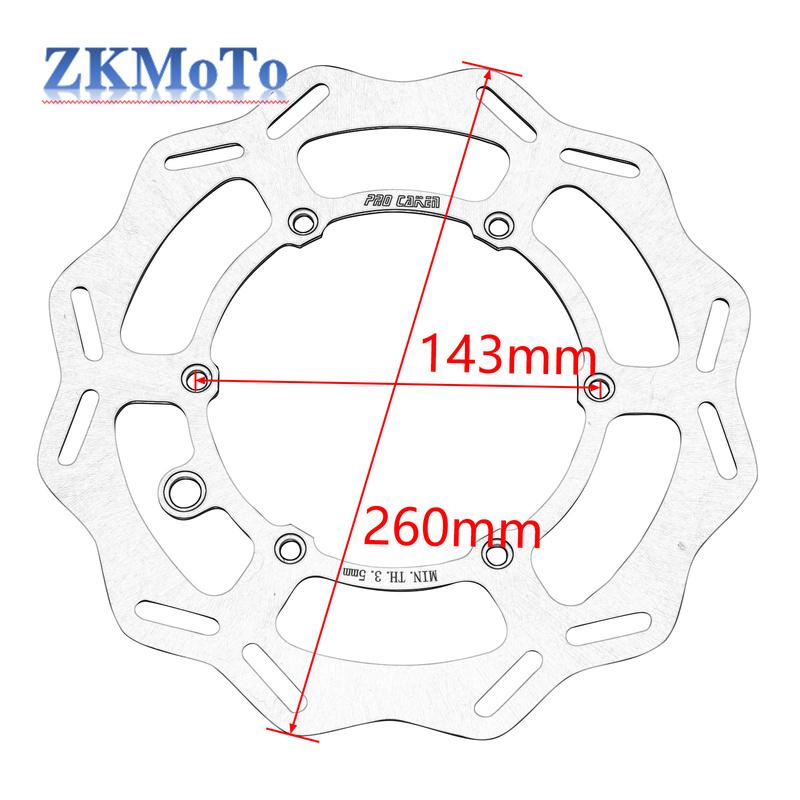 Motorcycle Front and Rear Brake Discs 220mm/260mm For KTM EXC300 XC XCF XCW SX SXF EXC EXCF TPI Six Days 125-500cc 1994-2025