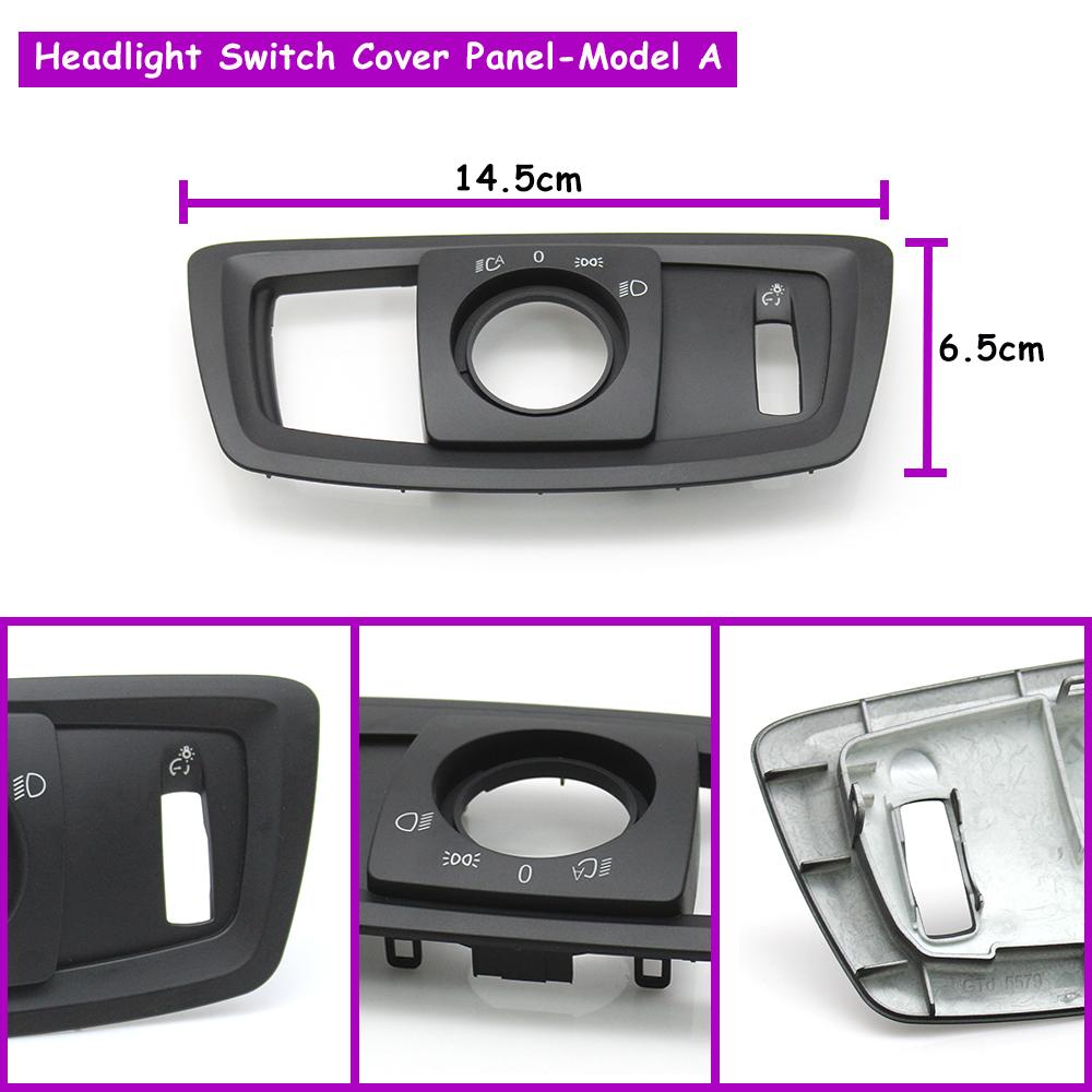 F20 F21 F22 F23 F48 F49 F39 Car Headlight Switch Panel HeadLamp Rotary Front Rear Foglight Button Cover For BMW 1S 2S X1 X2