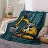 1pc Tractor Printing Lightweight Flannel Blanket, Comfortable and Warm Blanket, for Camping Sofa Bed and Couch Office, Suitable for Gift Blan