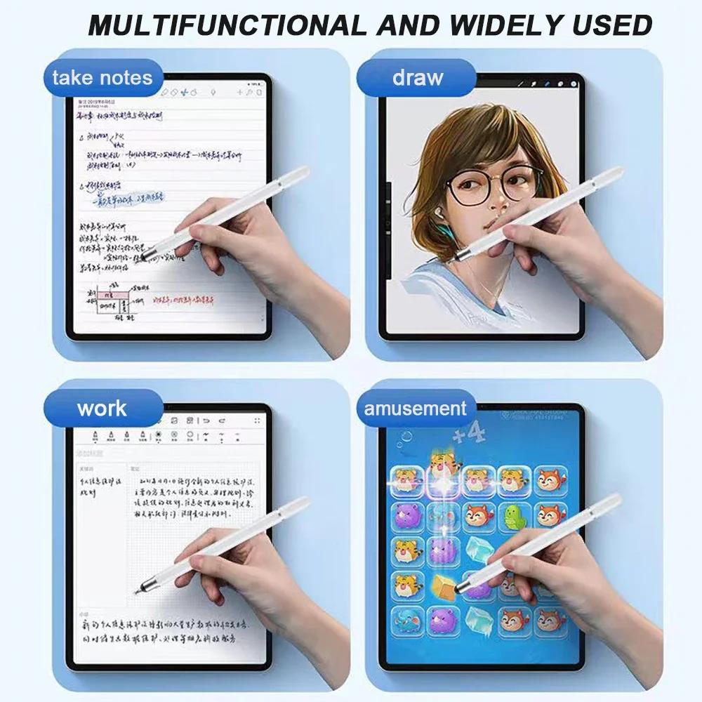 Стилус 3 в 1 для нескольких устройств для iPad, планшета Xiaomi, смартфона, Apple Pencil, iOS, Android, сенсорный стилус, стилус для рисования, емкостный стилус