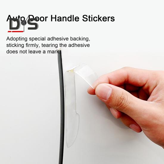 4 шт./компл., прозрачные силиконовые защитные ограждения для краев двери автомобиля, невидимая защитная полоса от столкновений, автобампер, отделка от царапин, наклейки на дверные ручки