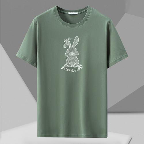 Plus Size Tee 12XL Men Cotton Casual Short Sleeve O Neck Tee Breathable Comfort Fit