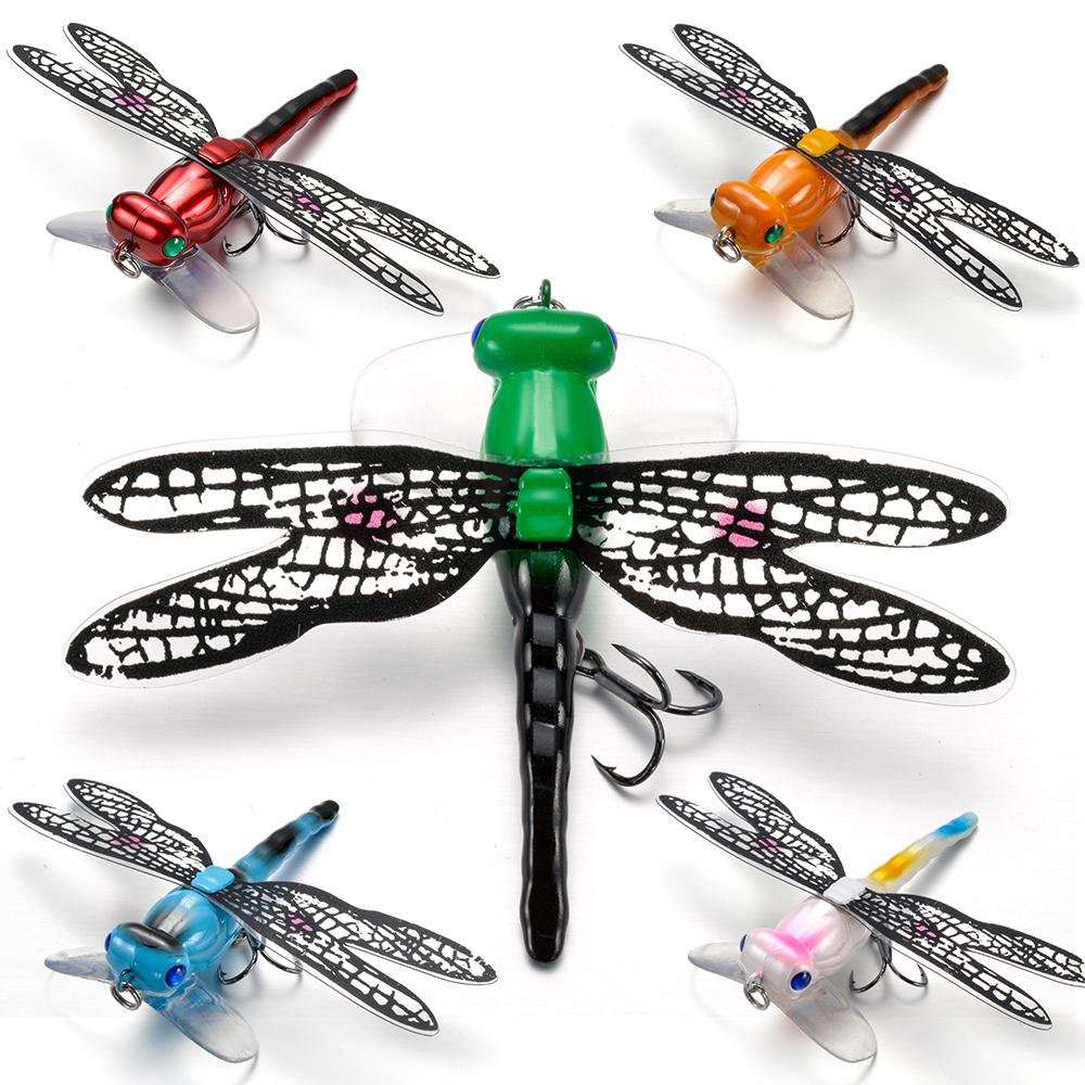Dragonfly 1pcs5pcs Ftk Dry Topwater Flies Insect Fly Fishing Lure 62g 75mm Trout Popper Artificial Bait Wobblers For Trolling Hard Lure