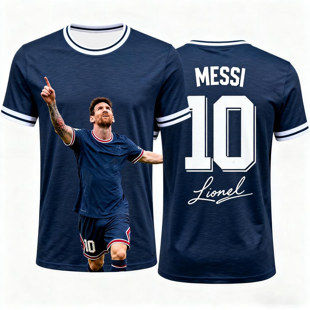 Модная Мужская Футболка для Футбола MESSI 2026 Лето Фан-Версия Памятная Майка Повседневная Спортивная Одежда Топ Печать Суперзвезды