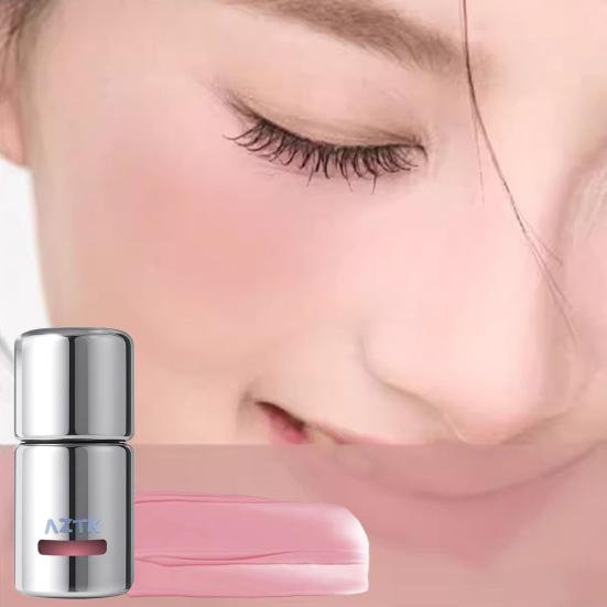 5ML Women Liquid Blush with Sponge Head Waterproof Sweat-Proof Long-Lasting Natural Lightweight Matte Nude Pink Orange Makeup Blusher