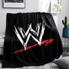 1PC WWE Print Flannel Blanket, High quality All Seasons, Home Decor, Warmth and Comfort, Perfect for Christmas Gifts