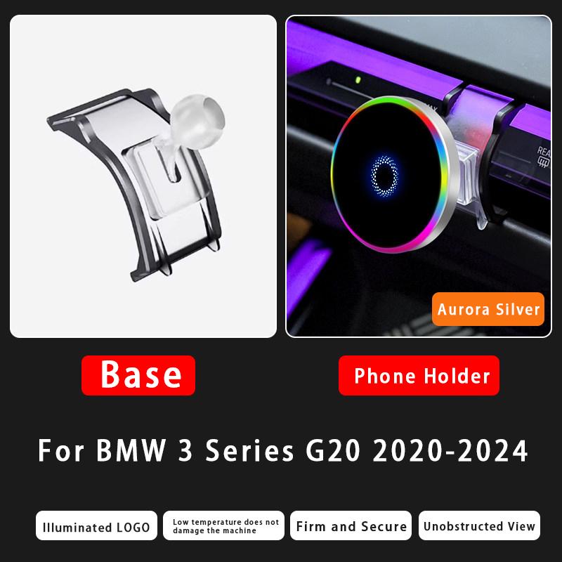 For BMW 3 5 7 Series X3X4X5X6X7 G01 G02 G05 G06 G07 G27 G45 G60 G70 -2026 15W Magnetic Wireless Charging Car Phone Holder