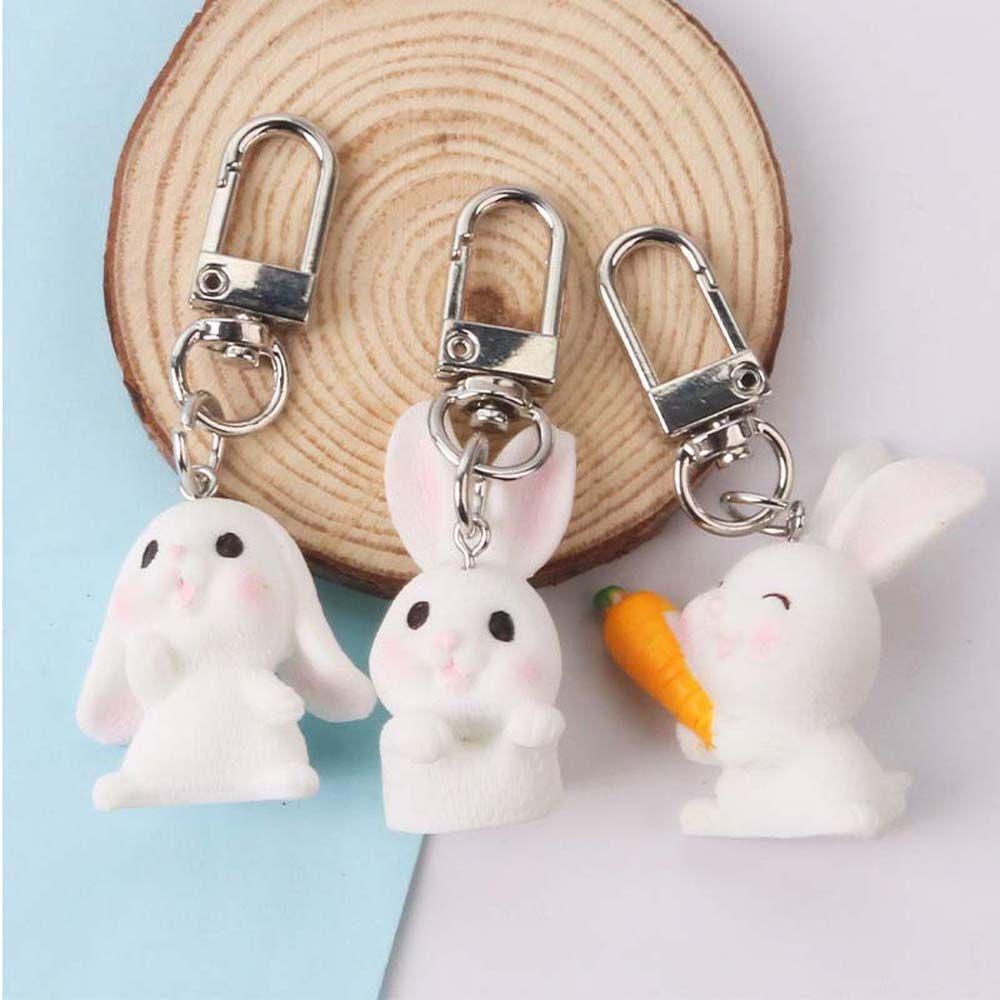 Брелок-подвеска для сумки в виде кролика из смолы, подвеска для автомобиля, брелок для ключей, брелок для ключей с кроликом, брелоки, брелок, украшения