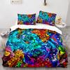 3D Color Lead Painting Bedding Set Single Twin Full Queen King Size Art Bed Set Aldult Kid Bedroom Decor Best Gift For Family