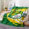 1PC Leon Fc Crest Custom Name Patterned Flannel Blanket Suitable For All Seasons For Home Decor Warmth And Comfort Gifts Holiday Present