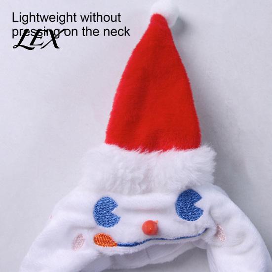 Decorative Pet Hat for Parties Christmas Snowman Cats And Small to Medium Dogs, Soft Dog Plush Festive Costume Accessory with Embroidered Details