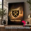 Custom Name West Ham United FC 5D Diamond Painting Personalized Full Drill Diamond Art Kit Gift
