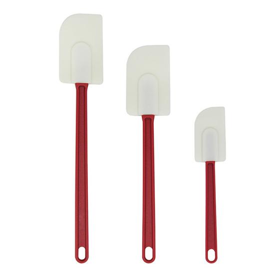 Набор силиконовых лопаток 3 шт. Жаростойкий скребок и шпатель для джемов, масла