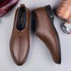 2024 Кожаные мужские туфли Повседневные роскошные итальянские мягкие мужские мокасины ручной работы Мужские дышащие туфли-лодочки Оксфорды