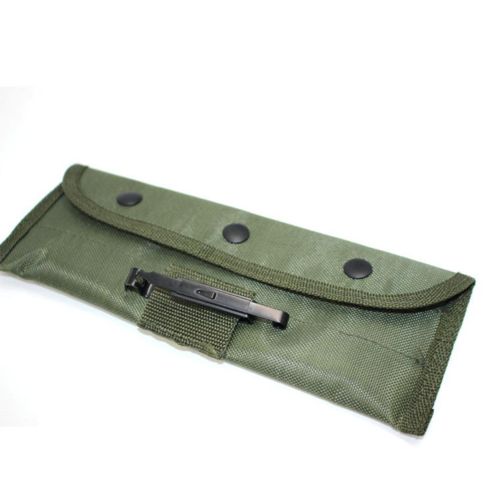 Outdoor Barrel Brush Set Firearms Pipe Cleaning Phosphor Copper Brush Army Green Cloth Bag Gun Wipe Kit