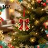 Creative Xmas Tree Hanging Decor 2Pcs Christmas Cash Holder Ornaments, Acrylic Money Holders, Santa Claus Decorations Lightweight Shatterproof Pendant
