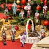Wooden Nutcracker Soldier Figurine Set- Christmas Tabletop Decor for Holiday Parties, Mantel Display & Festive Home Collectibles