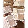 Judydoll Face Highlighter Makeup Palette Matte Shadow Lasting Glow Brightening Contour Shimmer Powder 3D Nose Cosmetics, 02 01, 1 шт.