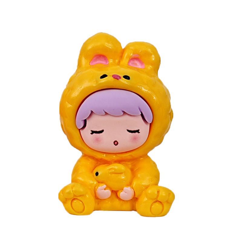 Милая полимерная кукла: Фигурка-сюрприз для украшения автомобиля и рабочего стола, брелок-шарм