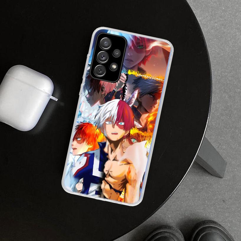 Чехол для телефона MHA Тодороки Шото для Samsung Galaxy A12 A22 A32 A52 A72 A02S A51 A50S A31 A20S A10S Note 20 Ultra 10 Plus Gal