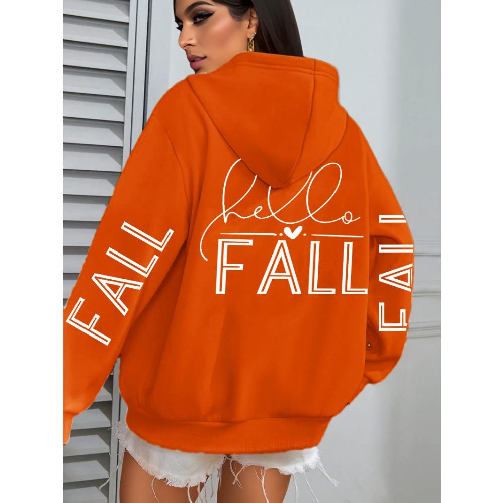 Осенняя любовь арт-дизайн надпись напечатанная женская толстовка хип-хоп одежда осенняя свободная универсальная женская уличная одежда