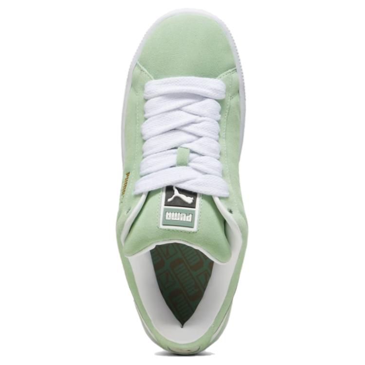Puma Замшевые кроссовки XL чистого зеленого цвета для мужчин белые 395205-07