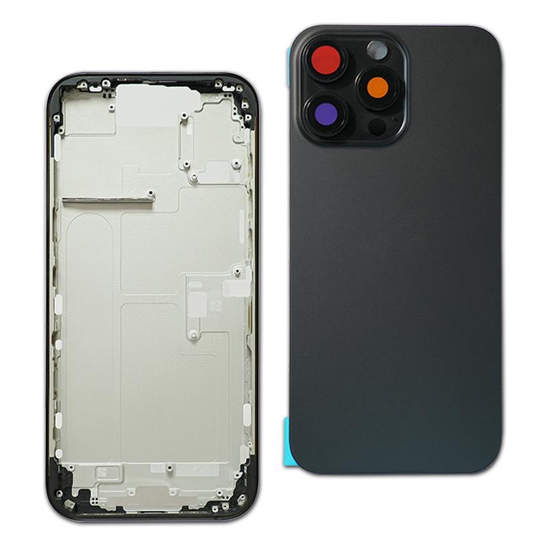 Back housing For iphone 16-16plus-16Pro Max Battery Back Cover Rear Door Middle Chassis Frame + SIM Tray Side Key Parts