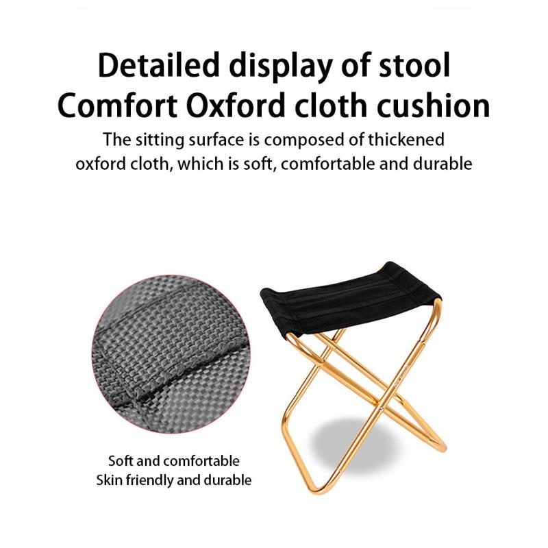 Портативный уличный табурет для пляжной рыбалки, легкий складной стул из алюминиевого сплава, кемпинга, пикника