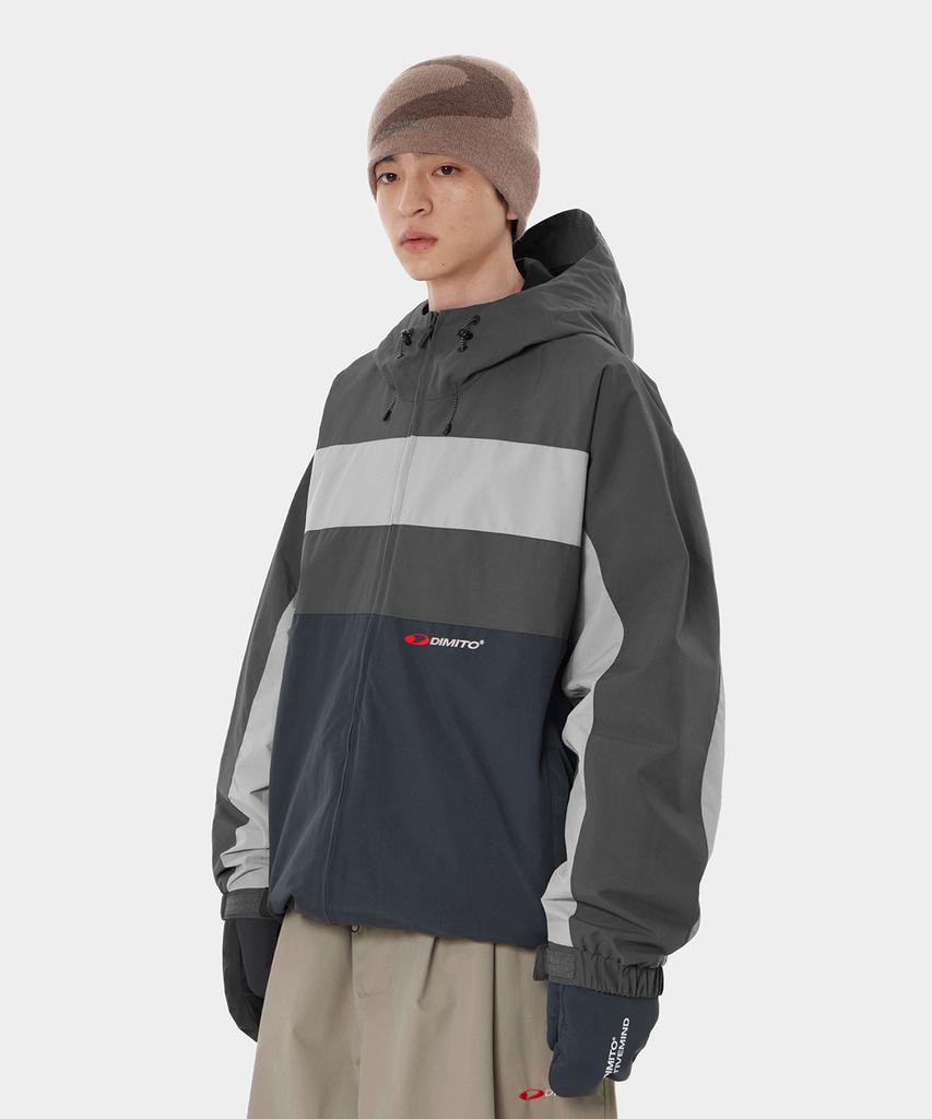DIMITO Line Block Jacket Dark Navy