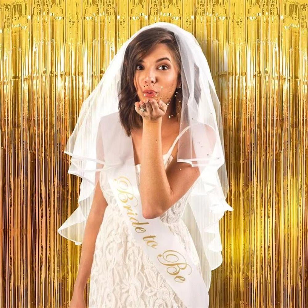 Glitter Foil Fringe Curtain Glitter Streamers Party Backdrop Tinsel Curtain Wedding Decor