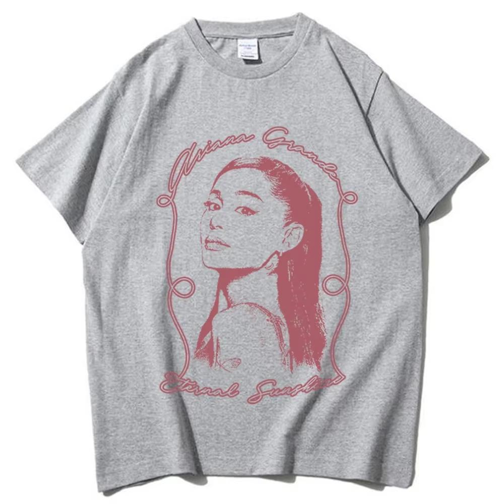 Ariana Grande Eternal Sunshine Album T-shirt Men and Women Summer Cotton Clothing Fashion Short Sleeved Tee