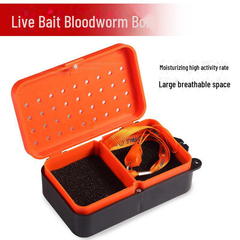 Многофункциональная коробка для приманок и аксессуаров для дождевых червей, красных червей и песчаных червей