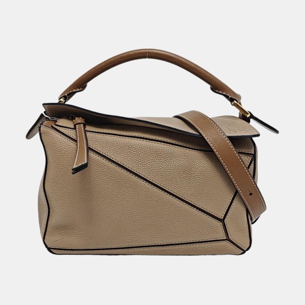 [Pre-Owned] Loewe Small Puzzle Edge Bag 'Taupe' - Good #4XUINF