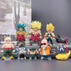 8 шт. Аниме Dragon Ball Милый Броли Урон Мастер Роши Криллин Мини Фигурка Модель Игрушка ПВХ Статуэтка Кукла для Детей Коллекция Подарок на День Рождения