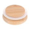 Candle Cup Glass Bottle Wooden Cover  Solid Wood Cover Wooden Storage Bottle Ceramic Jar Wooden Cover