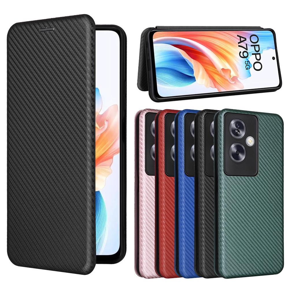 Защитный чехол-книжка OPPO A79 5G с отделениями для нескольких карт