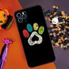 Dog foot print Paw Colorful Pattern Bumper Case For iPhone 16 15 14 Pro Max 11 12 13 Pro Max Mini XR 15 16 Plus 16e Phone Cover
