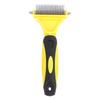 Pet Dematting Comb Stainless Steel Effective Ergonomic Pet Deshedding Tool Undercoat Rake for Cat Dog Removing Knot