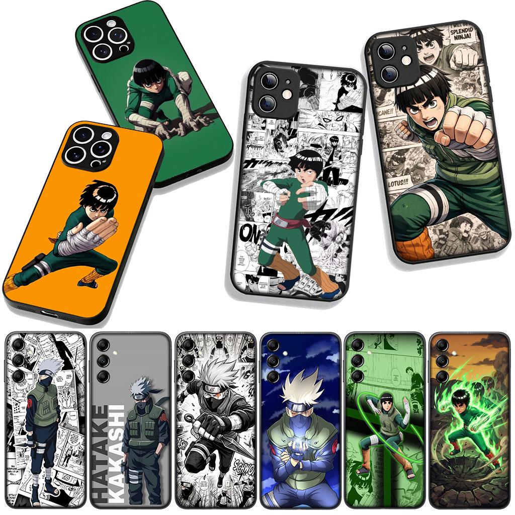 Мультяшный Чехол Naruto Rock Lee Kakashi для Samsung Galaxy A25 A37 A57 A12 A14 A31 A41 A50 A51 A70 A71 A72 A21S M15 Note 20 9 8 10