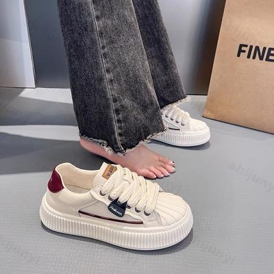 2024 Осень Новые Женские Кроссовки С Круглым Носком На Толстой Подошве Повседневные Ретро Теннисные Женские Вулканизированные Воздухопроницаемые Кроссовки Zapatillas Mujer