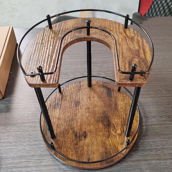 Органайзер Lazy Susan для специй, регулируемая высота, простая установка, вращающийся поворотный столик, настольная стойка для хранения приправ