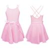 Ballet Dance Gymnastics Leotard with Chiffon Wrap Skirt Outfit Set Kids Girls Stylish Dancewear